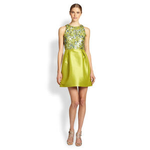 ML Moinique Lhuillier Sequined Mini-Dress